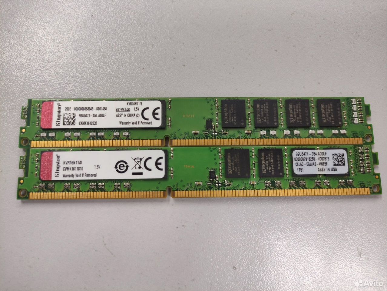 Оперативная память Kingston DDR3 16Gb 1600Mhz