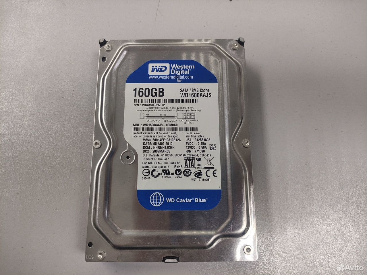 Жесткий диск Western Digital 3.5" 160Gb