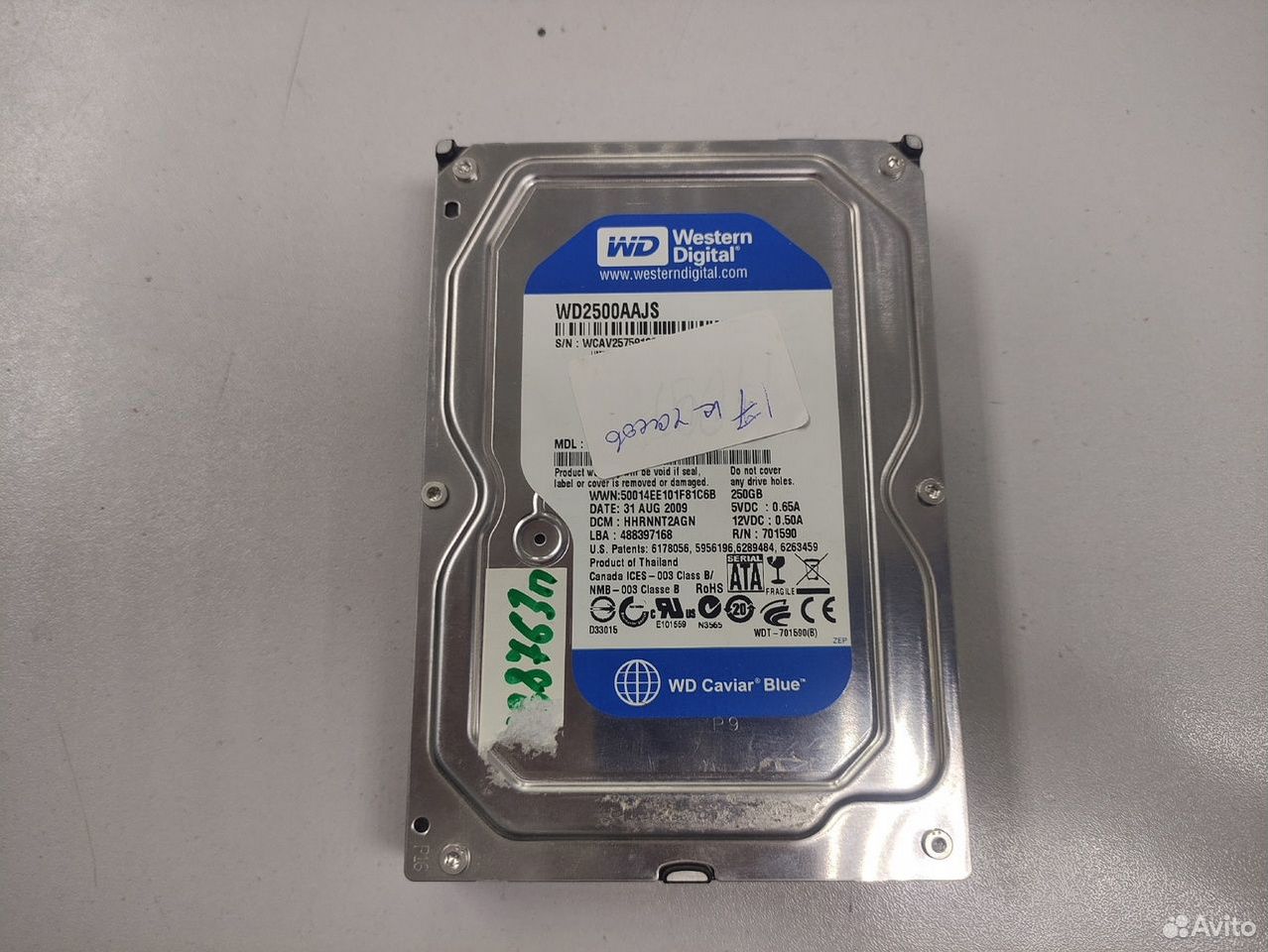 Жесткий диск Western Digital 3.5" 250Gb